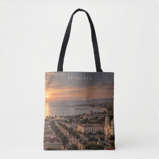 Bolsa Tote Arte Cinematográfica Monocromática da Cidade de Be