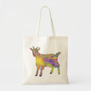 Bolsa Tote Arte Colorida de Bode Colorido e Artístico Arco-ír
