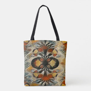 Bolsa Tote Arte colorida do teste padrão de Hmong