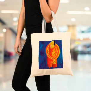 Bolsa Tote Arte Contemporânea Acrílica Pintura Juntos