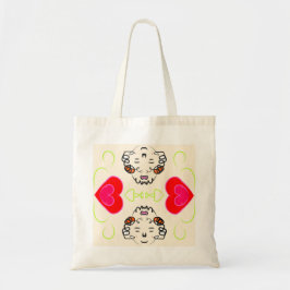 Bolsa Tote Arte Corações Fofos
