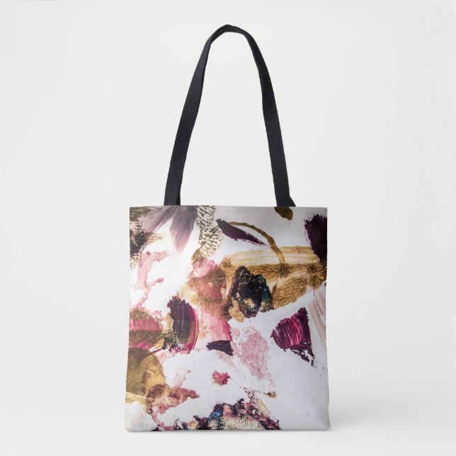 Bolsa Tote Arte criativa abstrato Dourada Sparkles (Frente)