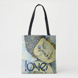 Bolsa Tote Arte da aguarela de Buddha do amor por todo o lado