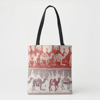 Bolsa Tote Arte da Caravana de Camelos do Deserto