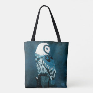 Bolsa Tote Arte da coruja do luar