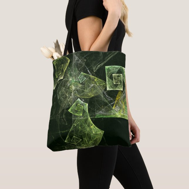 Bolsa Tote Arte de Abstrato de Balanceamento Rastreado (Close Up)