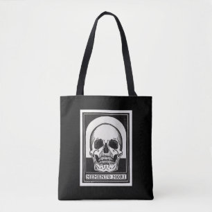 Bolsa Tote Arte de Caveira Memento Mori