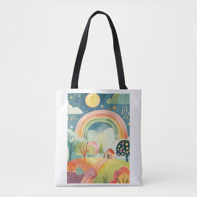 Bolsa Tote Arte de Design de Berçário (Frente)