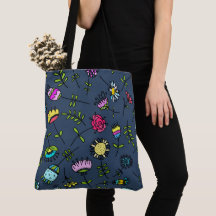 Arte de Design de Padrão Floral Caprichoso