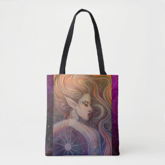 Bolsa Tote Arte de Fantasia da Fada Celesta por Molly Harriso