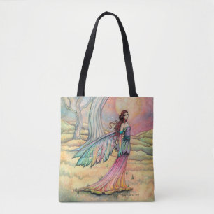 Bolsa Tote Arte de Fantasia da Fada do Crepúsculo Estrelado p