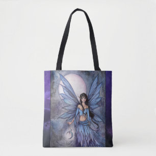 Bolsa Tote Arte de fantasia da fada Lunetta por Molly Harriso