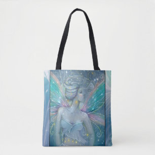 Bolsa Tote Arte de Fantasia de Fada da Noite Estrelada por Mo