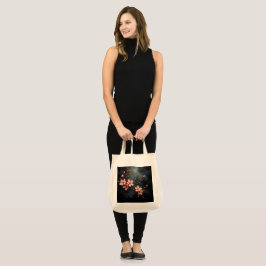 Bolsa Tote Arte de Flor de Pêssego Vietnamita