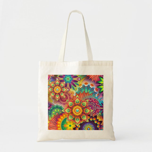 Bolsa Tote arte de mandala (Frente)
