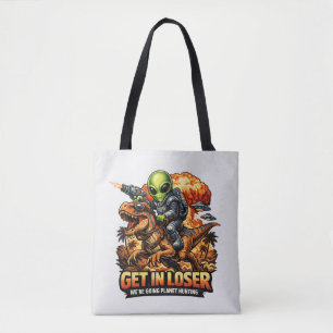 Bolsa Tote Arte de Meme de Ficção Científica Fantasia Engraça