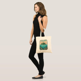 Bolsa Tote Arte de mergulho no recife de coral vintage Raja A