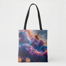 Bolsa Tote Arte de Nebulosa Espacial Abstrata - Cósmica Color