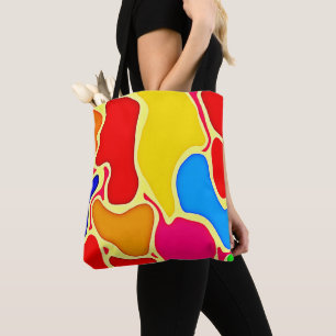 Bolsa Tote Arte de Padrão de Célula Vibrante