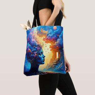 Bolsa Tote Arte de Paisagem Cósmica