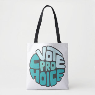 Bolsa Tote Arte de Palavras Voto Pro Escolha