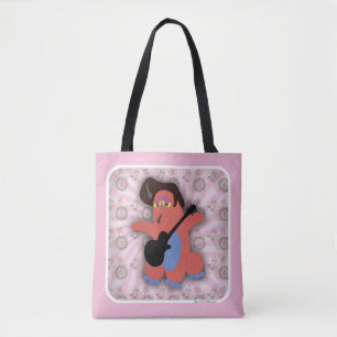 Bolsa Tote Arte de Personagem de Desenho Animado Fofo Monstro