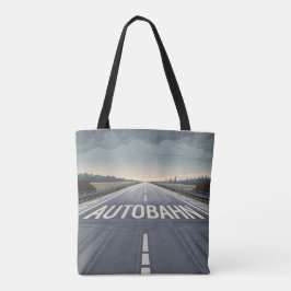 Bolsa Tote Arte de Perspectiva de Estrada Infinita da Autobah