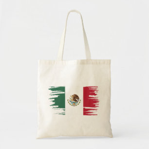 Bolsa Tote Arte de Pincel de Bandeira do México