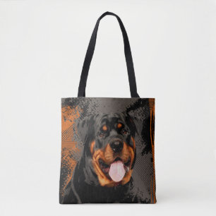 Bolsa Tote Arte de Rottweiler - de Metzgerhund Digital