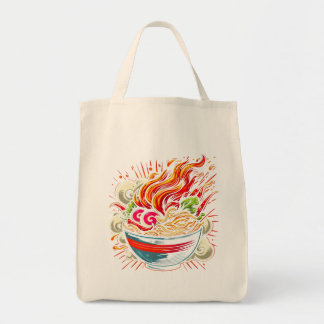 Bolsa Tote Arte de Rua de Ramen Japonês Apimentado