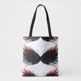 Bolsa Tote Arte de Tinta Alcoólica Abstrata dos 7 Pecados Cap