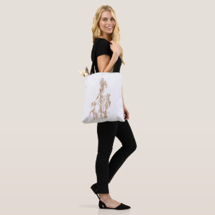 Bolsa Tote Arte de Tinta Botânica Elegante e Aconchegante