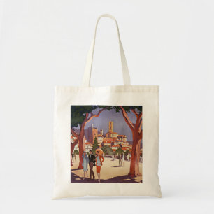 Bolsa Tote Arte de Verão Vintage Grasse