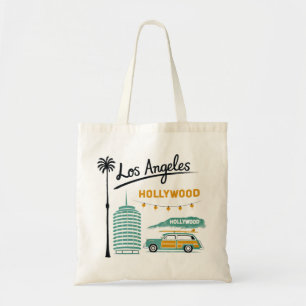 Bolsa Tote Arte de Viagem Retro de Los Angeles Hollywood
