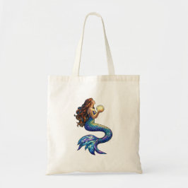 Bolsa Tote Arte de Vidro Colorido Sereia ao Luar