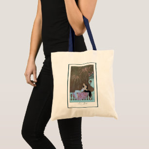 Bolsa Tote Arte Deco Antigo Fogos de Artifício Le Feu, George