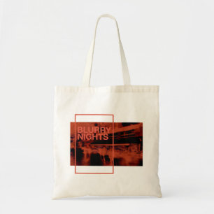 Bolsa Tote Arte digital de cor vermelha: Noites indefinidas