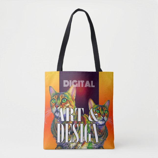 Bolsa Tote Arte digital e Design (Frente)