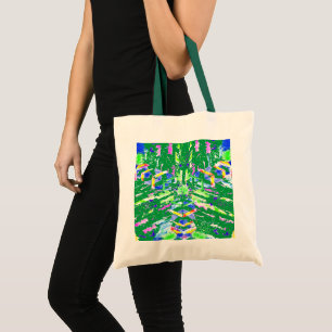Bolsa Tote Arte digital fascinante em cores brilhantes