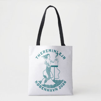 Bolsa Tote Arte do Acampamento de Theremin Colorido em dinama