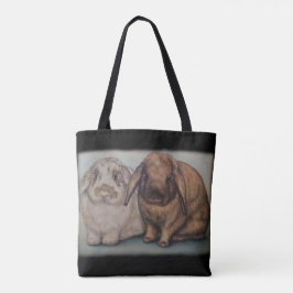 Bolsa Tote Arte do animal do coelho do desenho do coelho