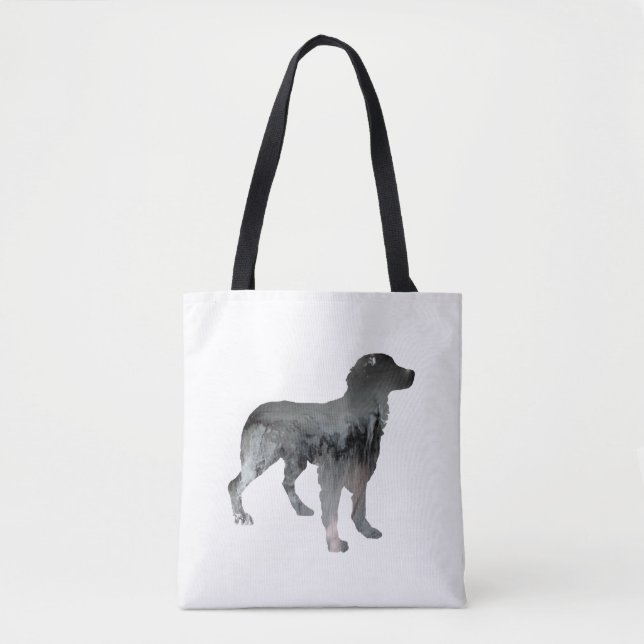Bolsa Tote Arte do cão de Brittany (Frente)