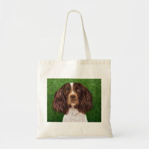 Bolsa Tote Arte do cão do Spaniel de Springer inglês - majo