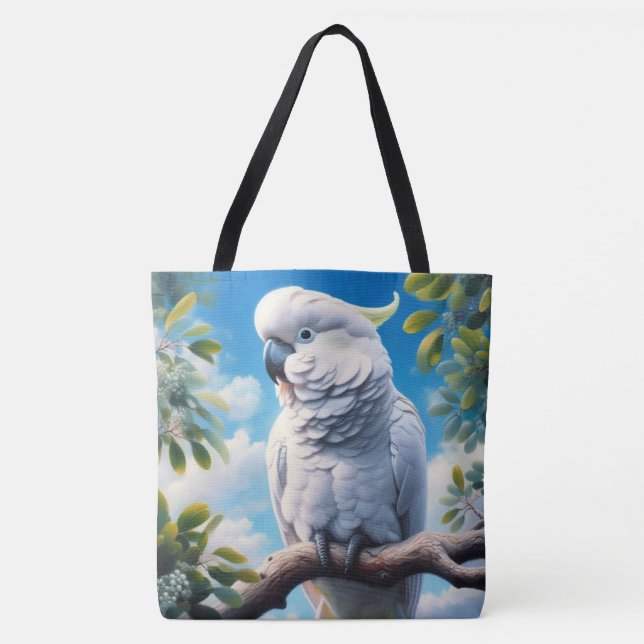 Bolsa Tote Arte do Cockatoo (Frente)