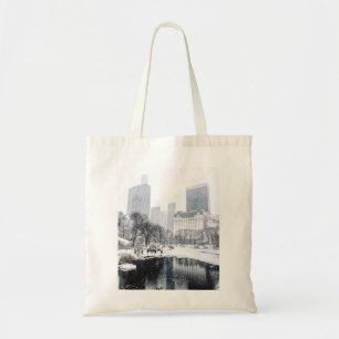 Bolsa Tote Arte do Inverno da Cidade de Nova York no Skyline