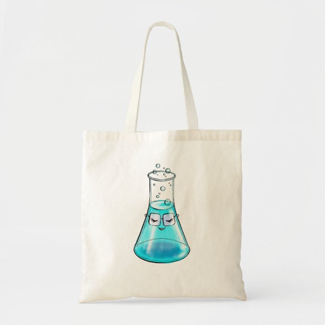 Bolsa Tote Arte do Laboratório de Ciência da Química Fácil (Frente)