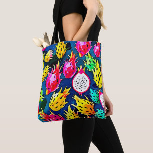 Bolsa Tote Arte do Padrão de Fruta do Dragão