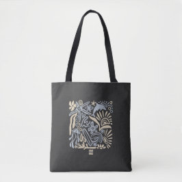 Bolsa Tote Arte Doodle de Vida Oceânica Costeira