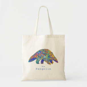 Bolsa Tote Arte dos Direitos dos Animais Ameaçados de Pangoli