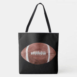 Bolsa Tote Arte em Aquarela de Futebol Americano Vintage